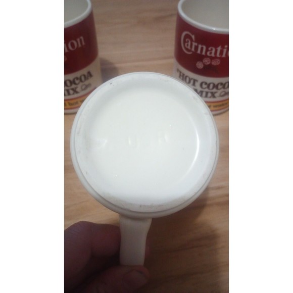 Vintage Carnation Hot Cocoa Mugs Set 3 Coffee Cups Collectible Made In The USA - Picture 4 of 7